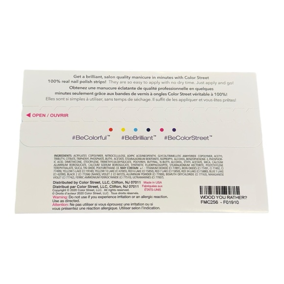 Color Street WOOD YOU RATHER? Deep Hunter Green Creme Finish Nail Strips Set - Picture 4 of 8